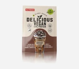 Delicious Vegan Protein - čokoláda + lieskový orech 30 g