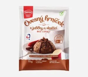 Ovsený hrnček s jablkami a škoricou bez lepku 70 g
