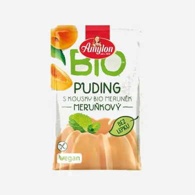 Puding marhuľový s kúskami ovocia bezlepkový BIO 40 g