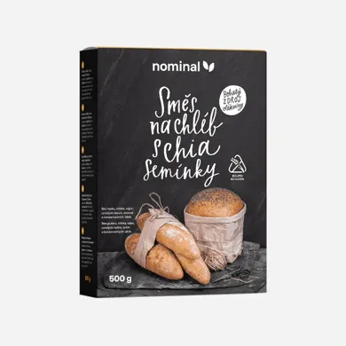 Zmes na chlieb s chia semienkami - bez lepku 500 g