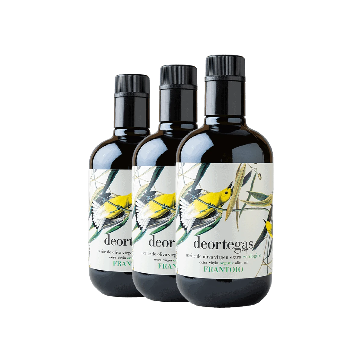 Deortegas Organic Extra Virgin Olive Oil Frantoio 3 x 500 ml Extra panenský BIO olivový olej Frantoio s vysokým obsahom polyfenolov