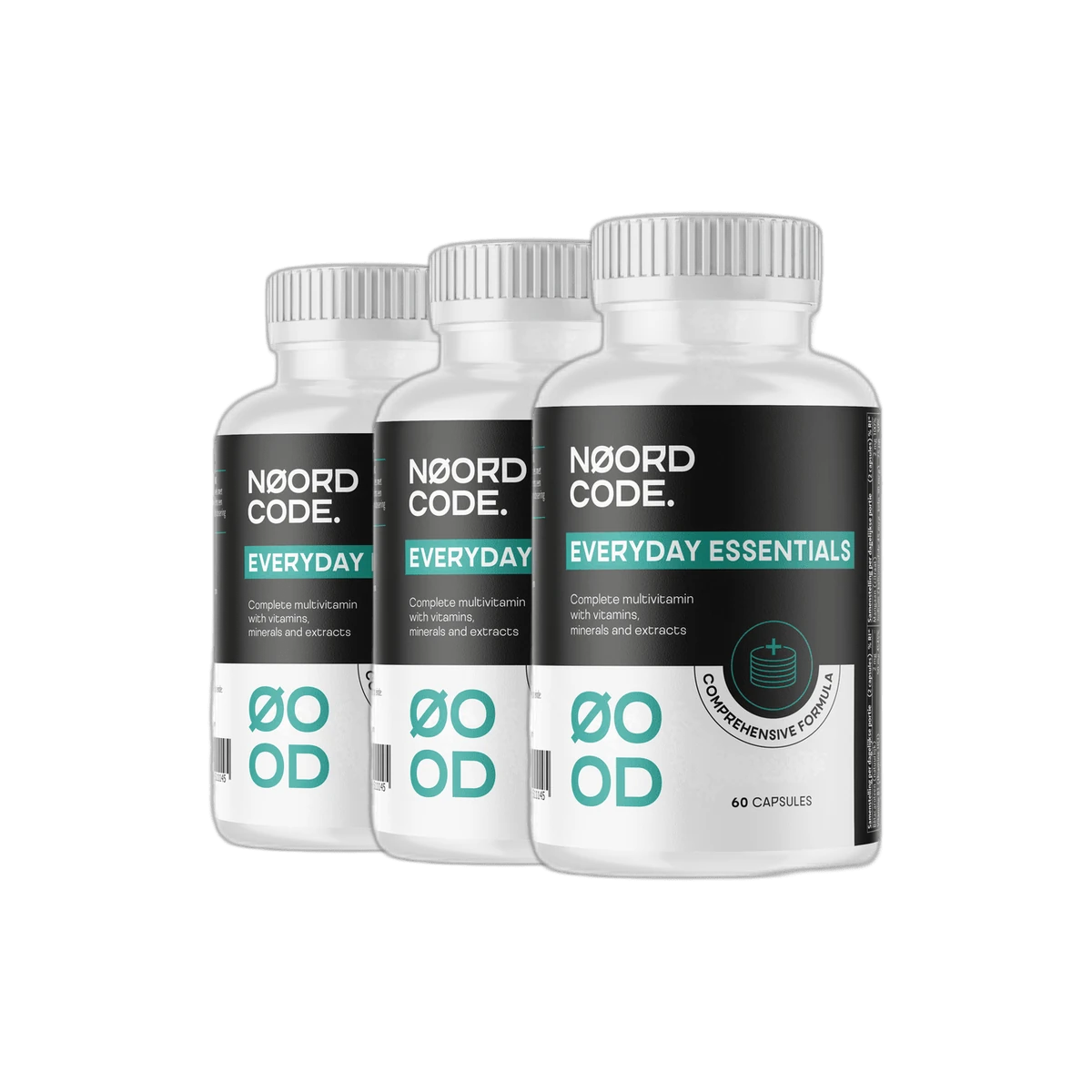 NoordCode Everyday Essentials Multivitamin 3 x 60 kapsúl Komplexný multivitamín na každý deň