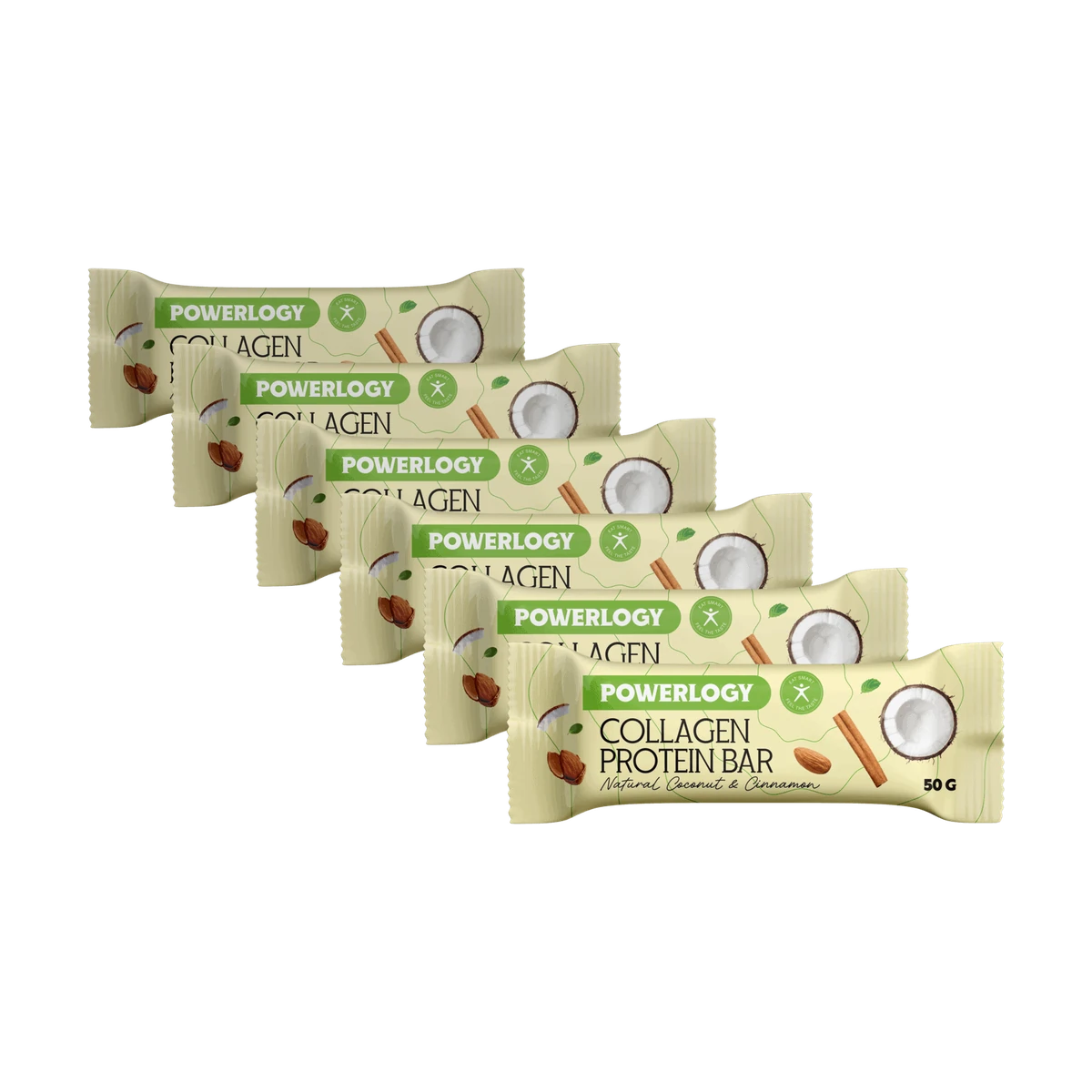 Powerlogy Collagen Protein Bar 6 x 50 g Proteínová tyčinka s kolagénom