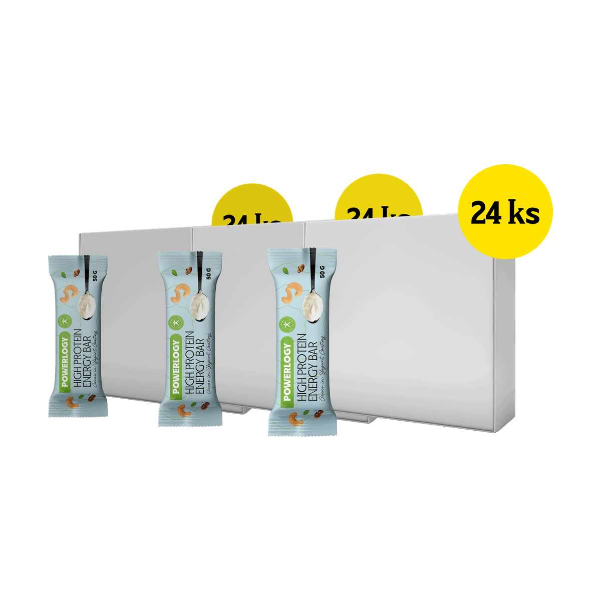 Powerlogy High Protein Bar 3 x 24 x 50 g
