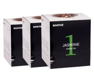 BONTHÉ Jasmine 3 x 16 x 2,5 g BIO zelený jazmínový čaj s jemnou chuťou a vôňou, ideálny na chvíle relaxácie