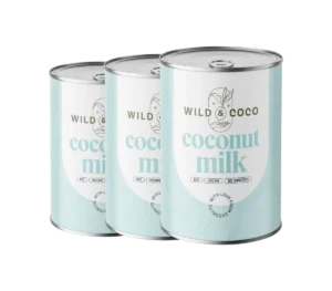 Wild & Coco BIO Coconut Milk (17%) 3 x 400 ml BIO kokosové mlieko so 17 % podielom tuku
