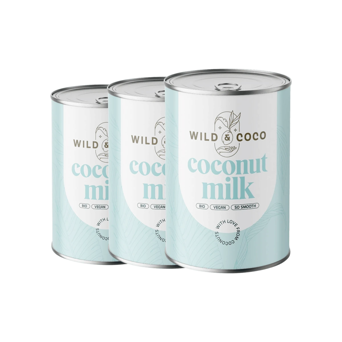 Wild & Coco BIO Coconut Milk (17%) 3 x 400 ml BIO kokosové mlieko so 17 % podielom tuku