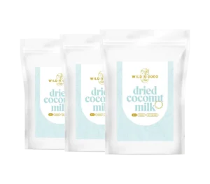 Wild & Coco BIO Dried coconut milk 3 x 300 g BIO sušené kokosové mlieko