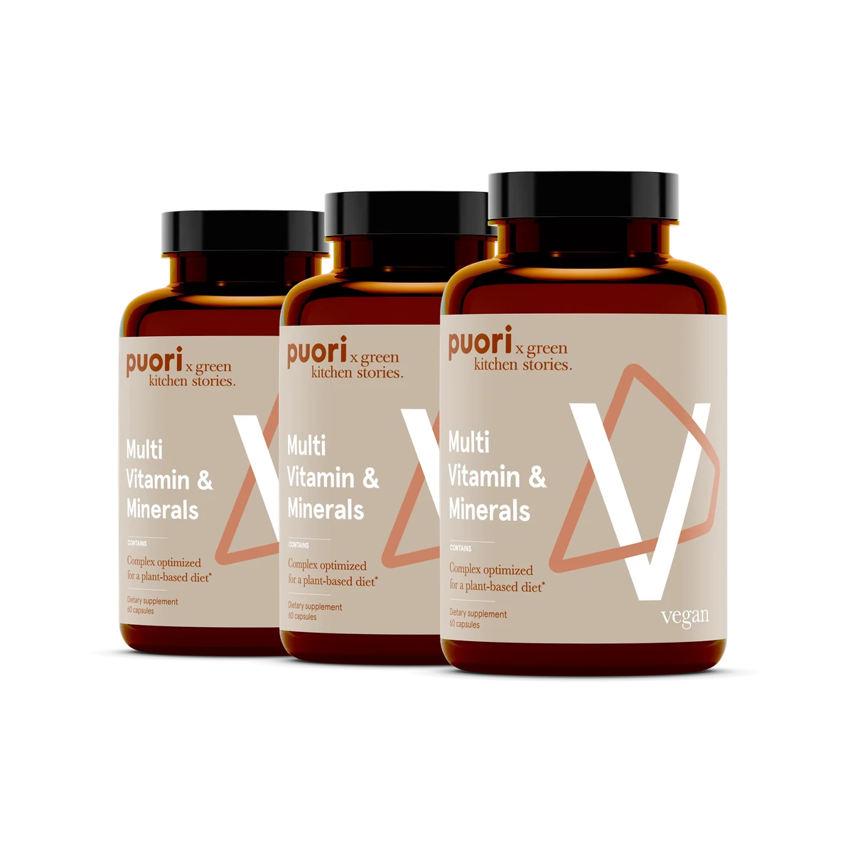 Puori Multivitamin & Minerals 3 x 60 kapsúl Multivitamín s minerálmi