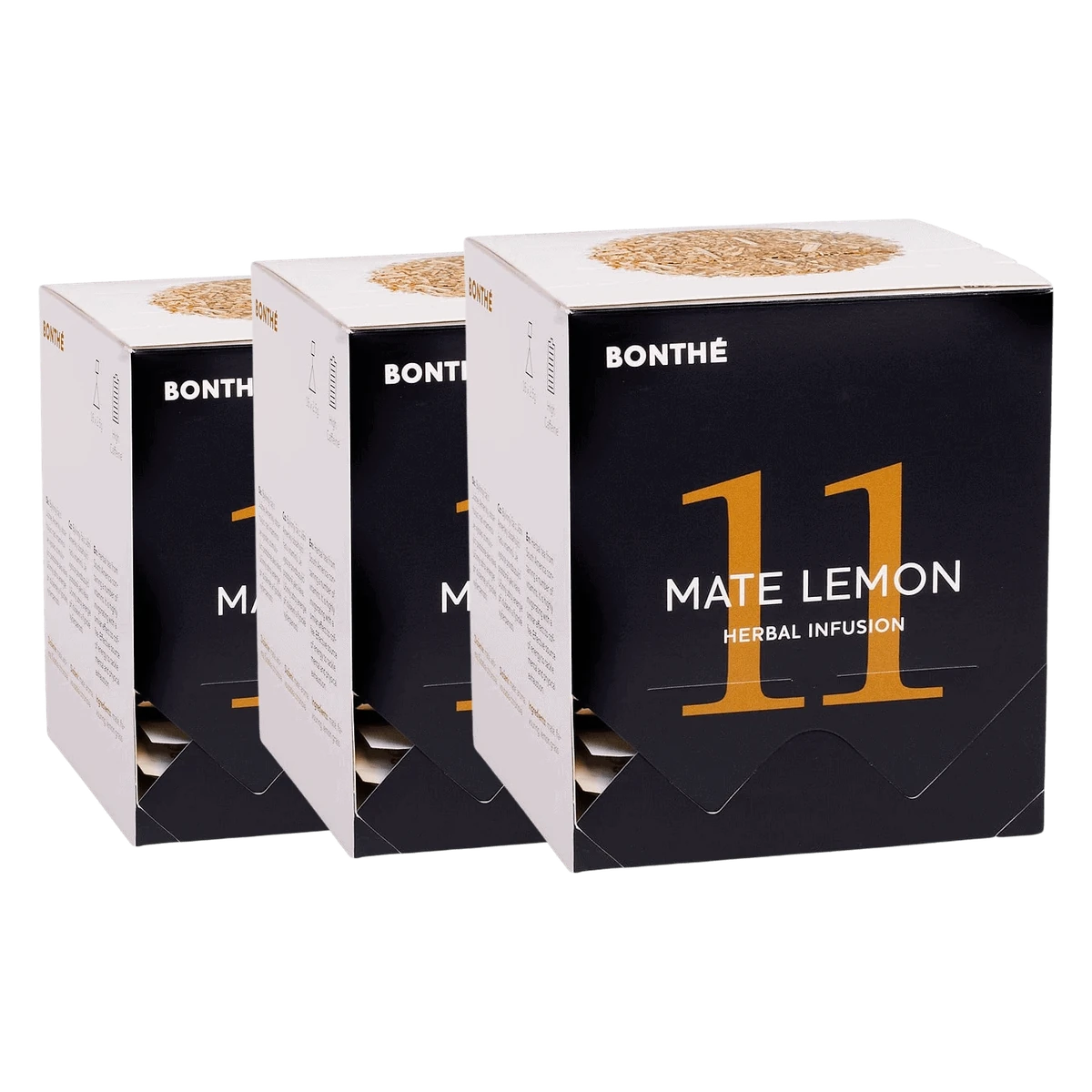 BONTHÉ Mate Lemon 3 x 16 x 2,5 g Osviežujúci juhoamerický čaj s citrónovou chuťou, ktorý podporuje bdelosť, zvyšuje koncentráciu a zmierňuje únavu
