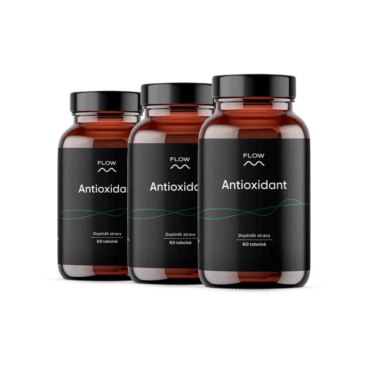 Flow Antioxidant 3 x 60 kapsúl 11 antioxidantov pre synergickú ochranu buniek pred voľnými radikálmi a oxidačným stresom