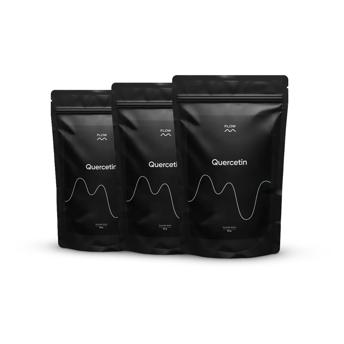 Flow Quercetin 3 x 50 g Quercefit® – patentovaná forma kvercetínu s fosfolipidmi pre longevity a antioxidáciu