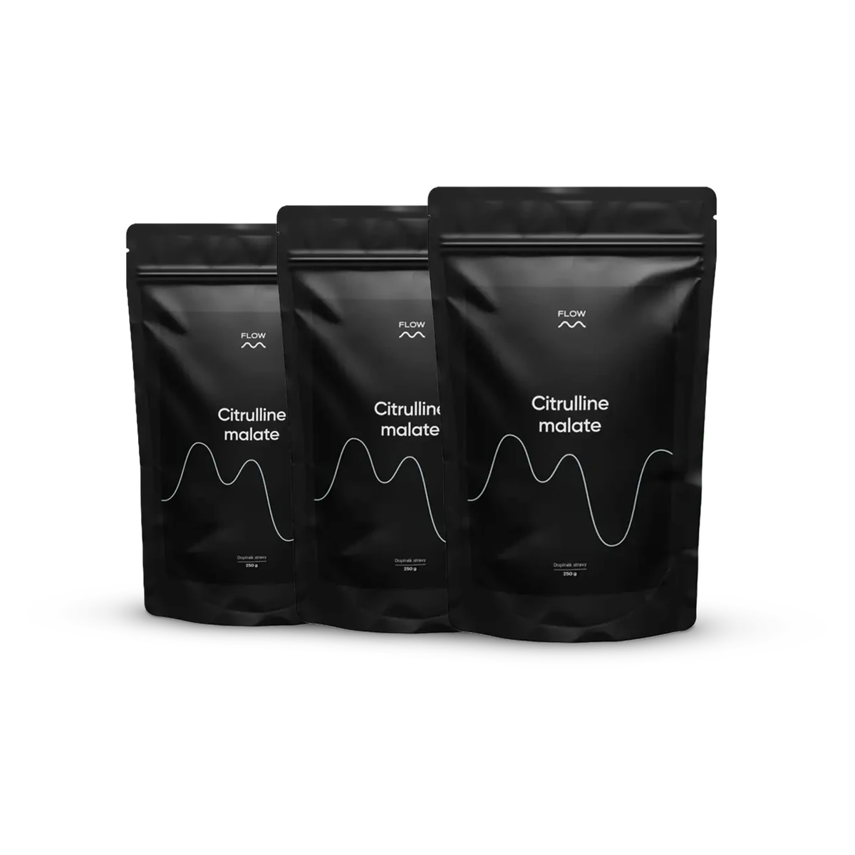 Flow Citrulline malate 3 x 250 g Kombinácia L-citrulínu a kyseliny jablčnej 2:1 pre maximálny športový výkon a prekrvenie svalov