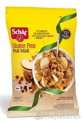Schär Fruit Müsli bezgluténové müsli s ovocím 375 g