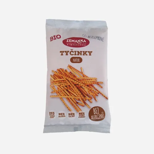 Bezlepkové tyčinky natur BIO 45 g