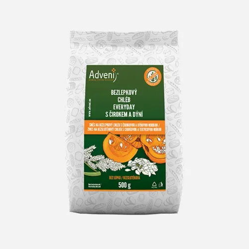 Bezlepkový chlieb Everyday s tekvicovou múkou 500 g