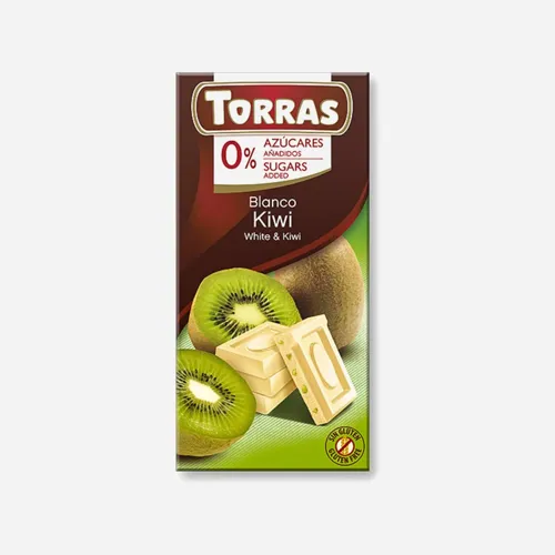 Biela čokoláda s kivi 75 g