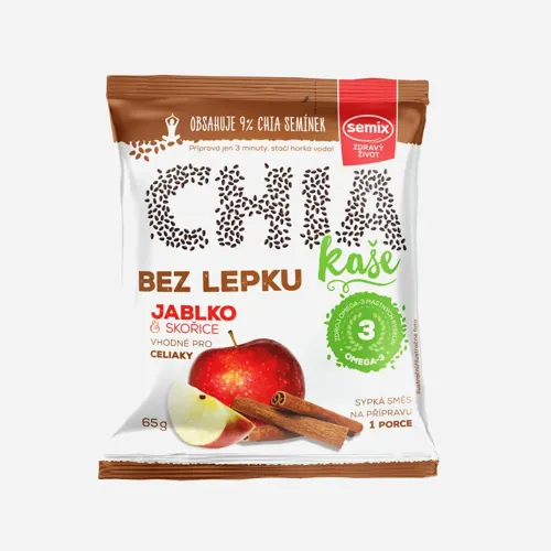 Chia kaša jablko a škorica bez lepku 65 g
