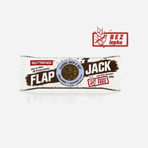Flapjack Gluten Free - čokoláda + kokos s horkou čokoládou 100 g